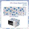 Printed Microwave Oven Dust Cover Universal Dust Protector Mat Microwave Cover  Household Cover