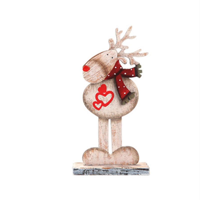 Wooden Christmas Decoration for Home Xmas Tree Pendants Christmas Wood Ornaments Navidad New Year Kids Gifts