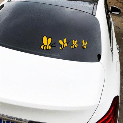 Kreative Bienenform LKW Fahrzeugkarosserie Stoßstange Fensteraufkleber Aufkleber Dekoration