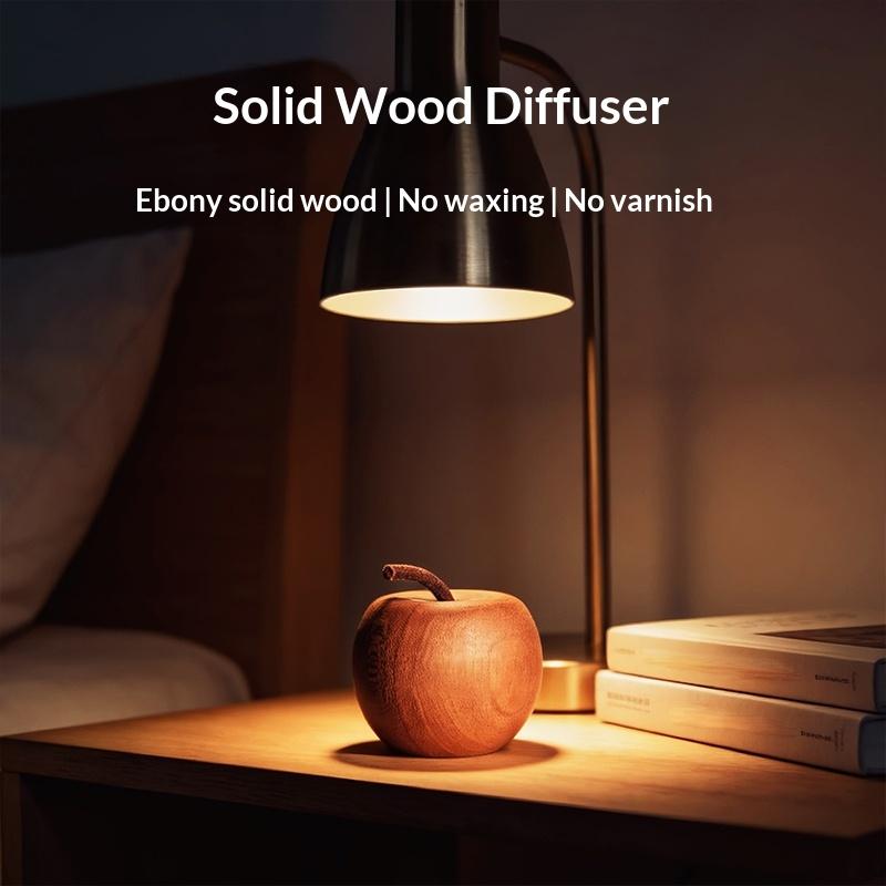 Holz ätherisches Öl Diffusor Set für Zuhause Aromatherapie Natürlicher Duft Luftbefeuchter Lufterfrischer Schlafzimmer Dekoration