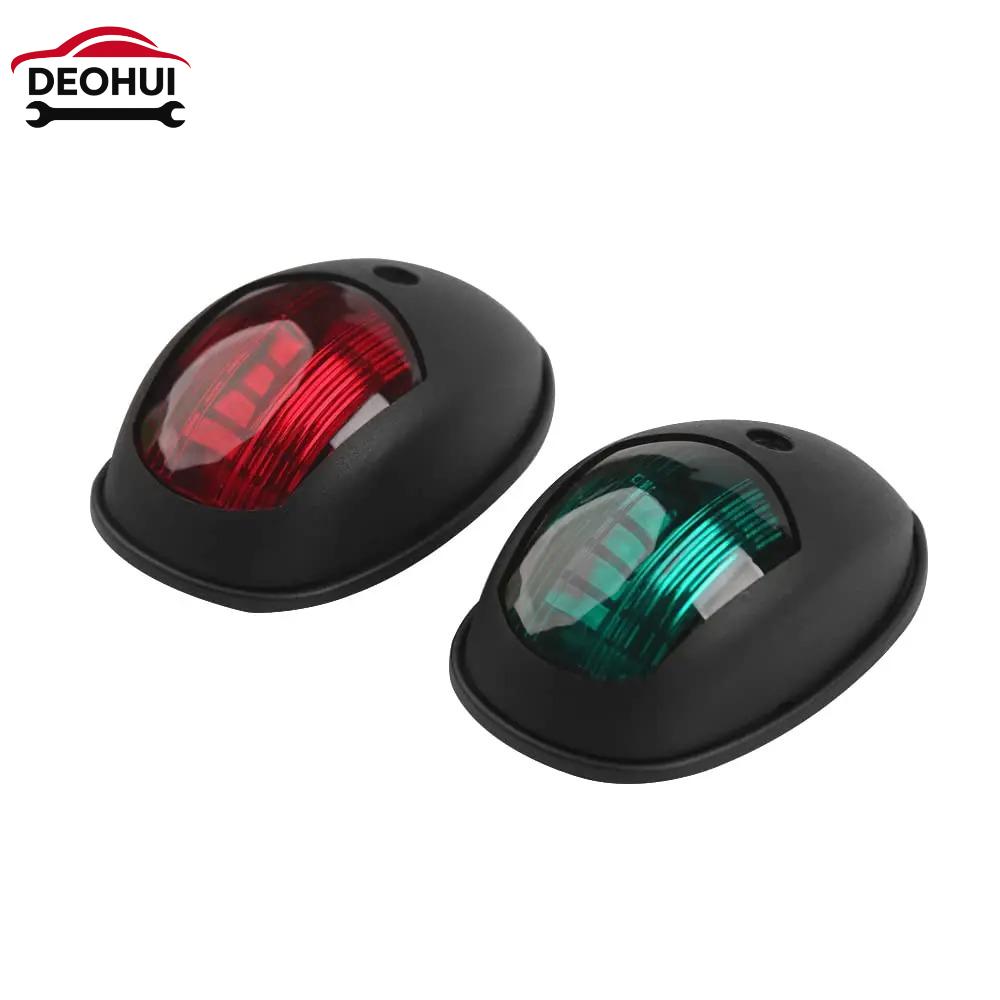 CSDOH Yacht Navigation Light Waterproof LED Marine Sounding Light Navigation Light Red and Green Marine 12V 24V 2 PCS чёрный
