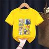 Kids Disney Zootopia Nick And Judy Round Neck T-shirt Casual Fashionable Comfortable Loose Short Sleeve Clothing for Children