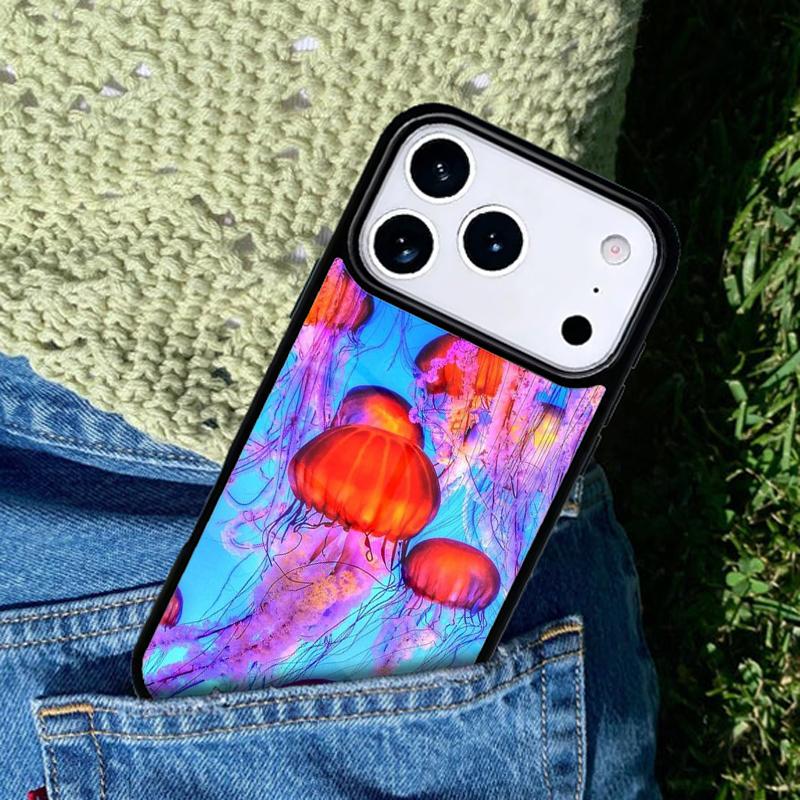 Magic Jellyfish Soft Mobile Phone Case Compatible with IPhone 17 16 15 14 13 12 11Pro Max 17 Air Cover