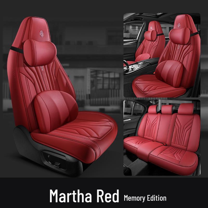 Leather Headrest Car Seat Cushion for BYD Dolphin, Song, Qin Plus DMi Pro EV - Universal Fit