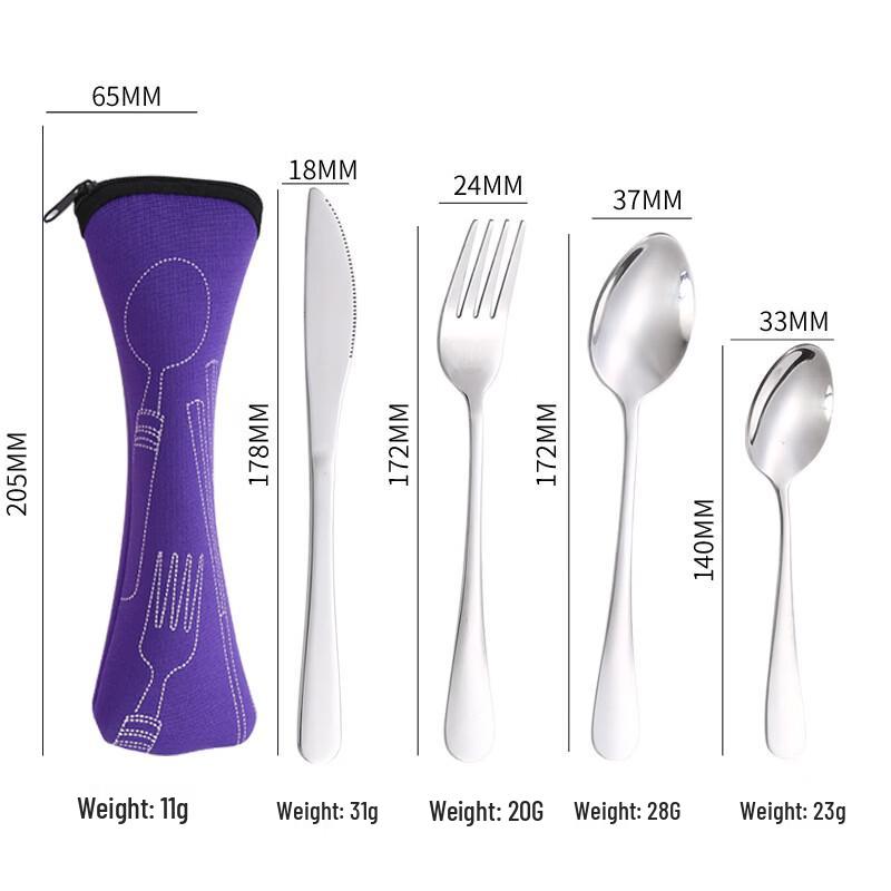 Portable Stainless Steel Cutlery Set
