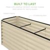 8x2x2ft Outdoor Metal Raised Garden Bed Rectangular Deep Root Planter Box for Vegetables Flowers Herbs and Succulents W/ 239 Ga