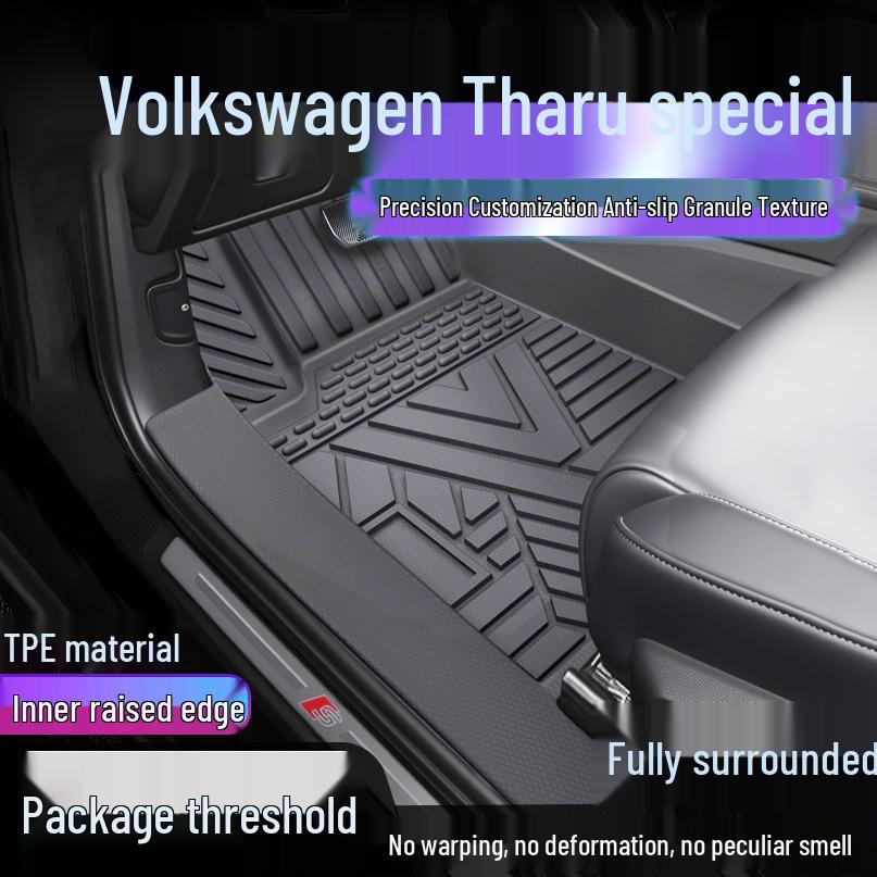 Volkswagen Tharu TPE Floor Mats & Anti-Dirt Door Sill Cover Single-layer Upgrade: TPE Mat