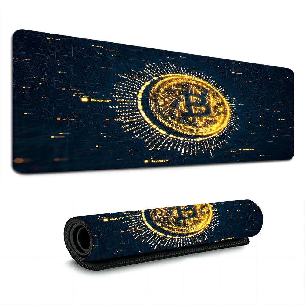 Bitcoin Mousepad Boy Pad Natural Rubber Gaming Mousepad Desk Mat Size For Gameing World Of Tanks CS GO Zelda
