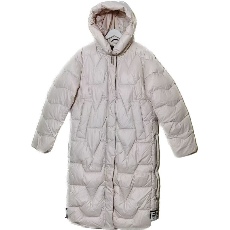 Export Exported To Russia Hooded Down Cotton Cold Protective Clothing Female Long Pure Color Minimalist Thickened Cotton Padded Coat Northeast Winter