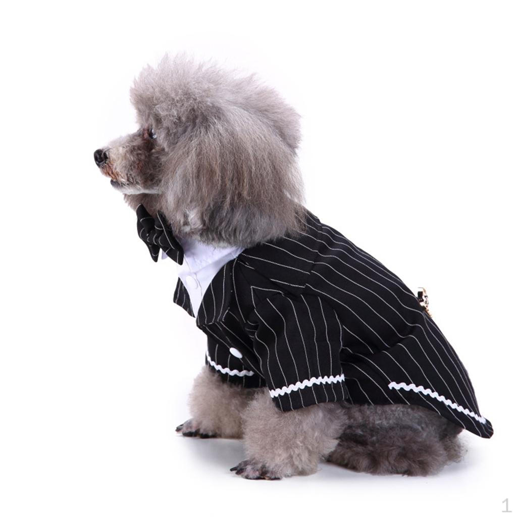 Cat Puppy Clothes Dog Wedding Dress Tuxedo Suit Coat Chihuahua Poodle Pet Apparel