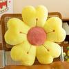 Daisy Flower Shaped Plush Throw Pillow Cushion Comfortable Cute Decorative Pad for Bed Sofa Floor Office Chair Seat Cushion New