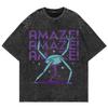 100% Cotton Vintage Washed Project Hail Mary Amaze T Shirt Hot Fashion Men/Women Aesthetic Loose Wash Tees Shirts
