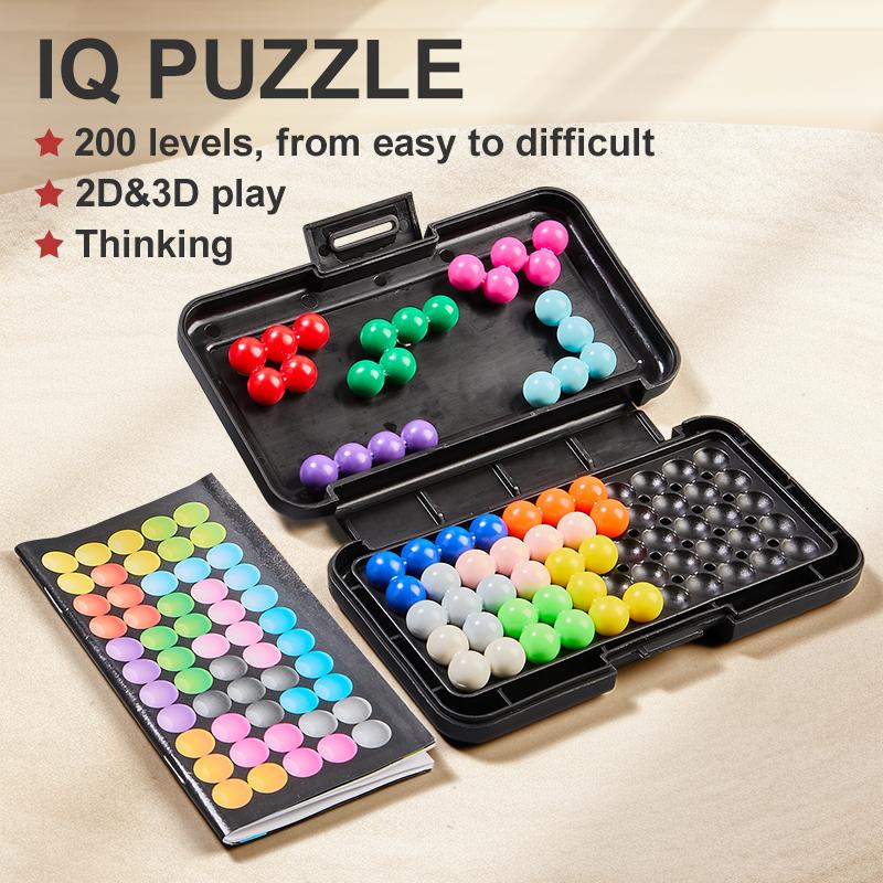 Smart Pyramid Magi Puzzle Cube iQ Battle Children s Educational Toy, High IQ Brain-Teasing Board Game with 200 Levels  Thinking