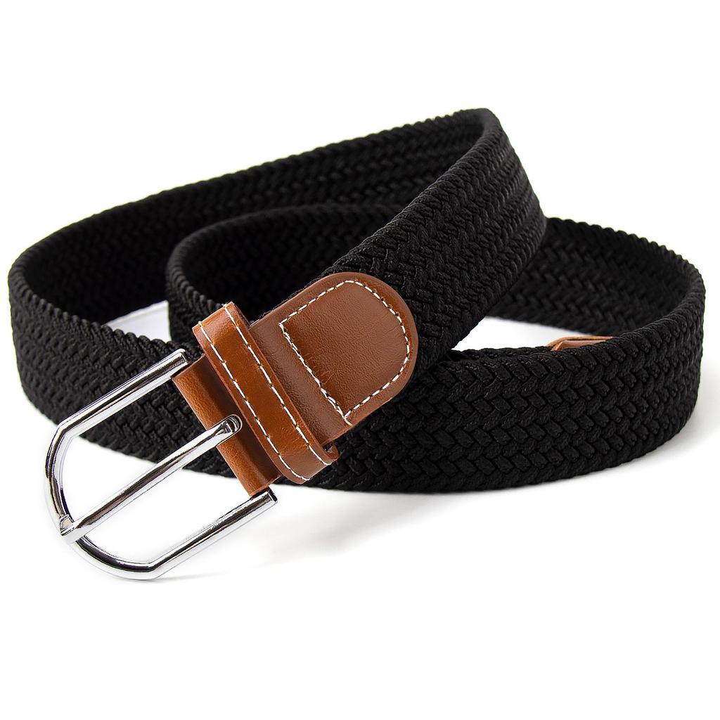 New Elastic Braided Cotton Belt with Alloy Pin Buckle - Versatile for Children's Wear