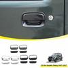 TESIN Car Door Handle Bowl Decoration Cover Stickers for Suzuki Jimny 2007-2012 2013 2014 2015 2016 2017 Exterior Accessories
