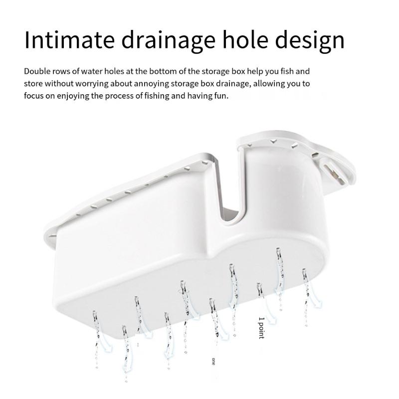 Multifunctional Boat Organizer Box for Drinks Gadgets Pliers and More Fishing Enthusiasts with Convenient Hanging Holes