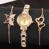 Womens Quartz Wristwatch With Jewelry Buckle For Elegant Gift And Casual Outfits