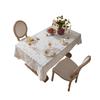 Cotton Linen Tablecloth With Floral Print French Country Style Rectangular Dining Table Cover Home Kitchen Decor