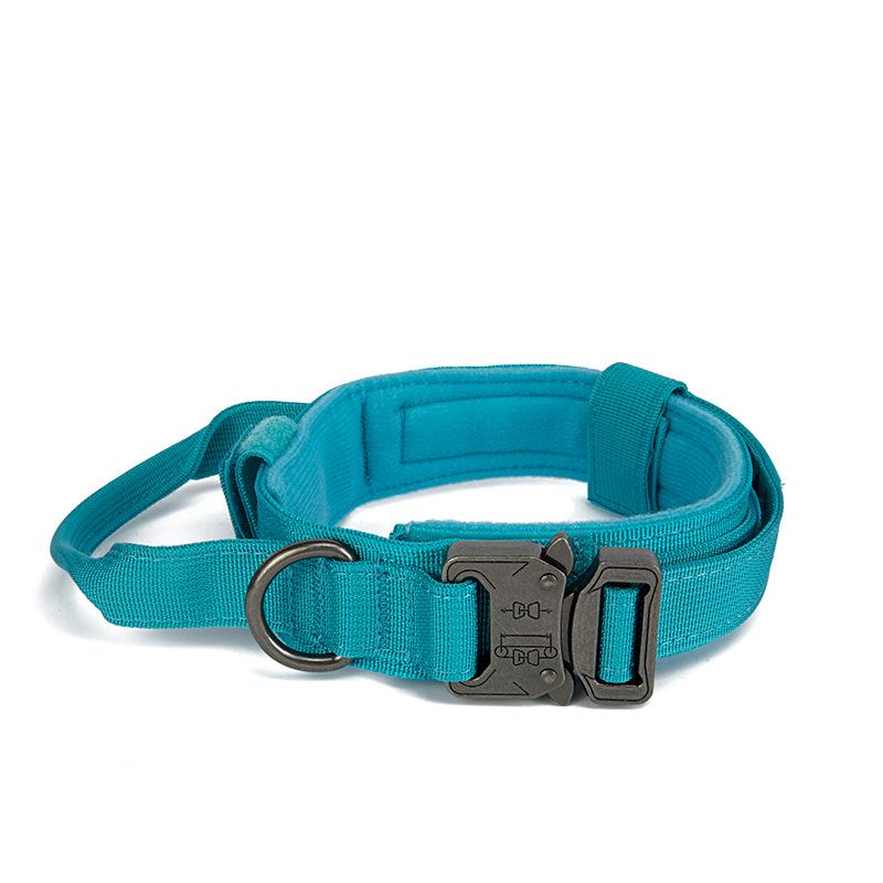 Adjustable Tactical K9 Dog Collar with Quick Release for Medium & Large Breeds