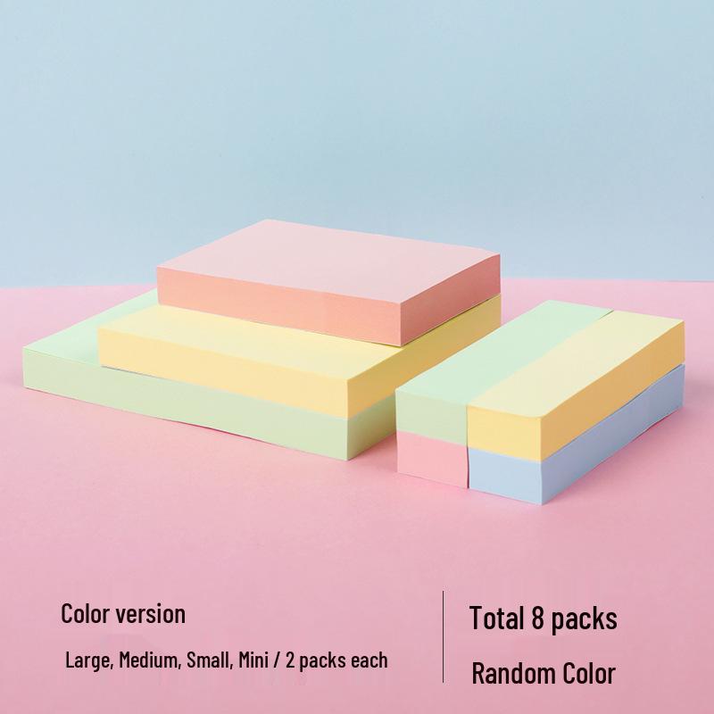 Cute High-Value Sticky Notes: Strong Adhesion Memo Pads & Index Stickers for Students