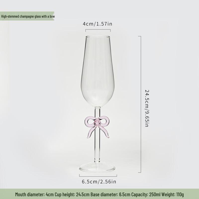 Shangqi Creative Bowknot Champagne Glass