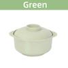 Kids Wheat Straw Instant Noodles Bowl Soup Food Container with Lid Kitchen Tableware Insulation Anti-hot Rice Bowl Dinnerware