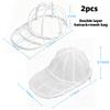 2pcs Double Detachable Baseball Cap Washing Frame,Anti-deformation Laundry Hat Protector,Reusable Cap Cleaning Support Rack