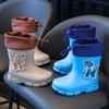 Children's Rain Boots Baby Boys Rubber Shoes Big Kids Students Rain Boots School Dinosaur Water Shoes Girls Boys Small Rain Boots