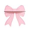 Pink Bow Wall Mounted Shelf Wooden Holder Wood Storage Rack Wall Storage Holder  Girls Room