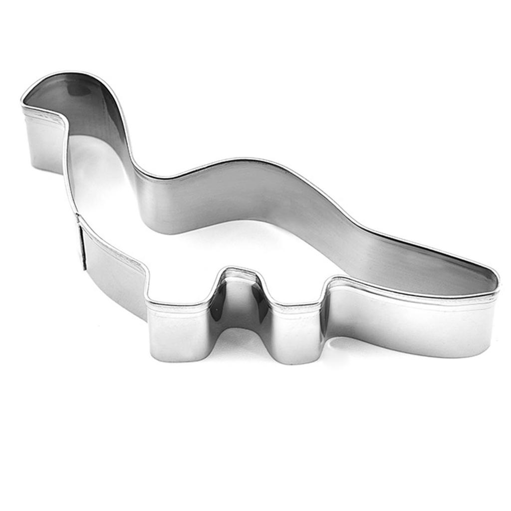 Animal Baking Cutter Easy Release Stainless Steel Dinosaur Shape DIY Baking Cutter Mold for Cake Cookies Pastry 4pcs
