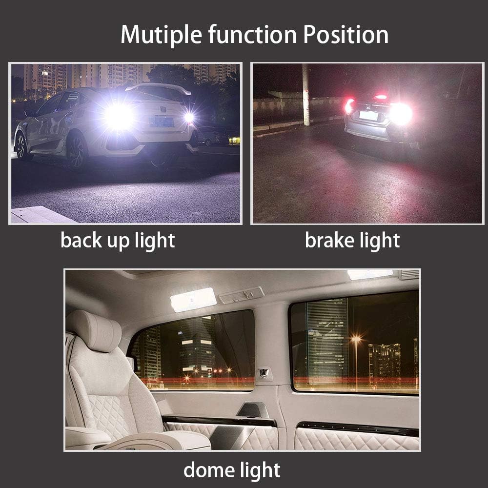 1156 Led Bulb Reverse Light, 1141 1003 7506 BA15S Bulbs, 12V-24V 54SMD Used for Truck Car Backup Reverse Lights, Tail Parking Lights,Camper Trailer