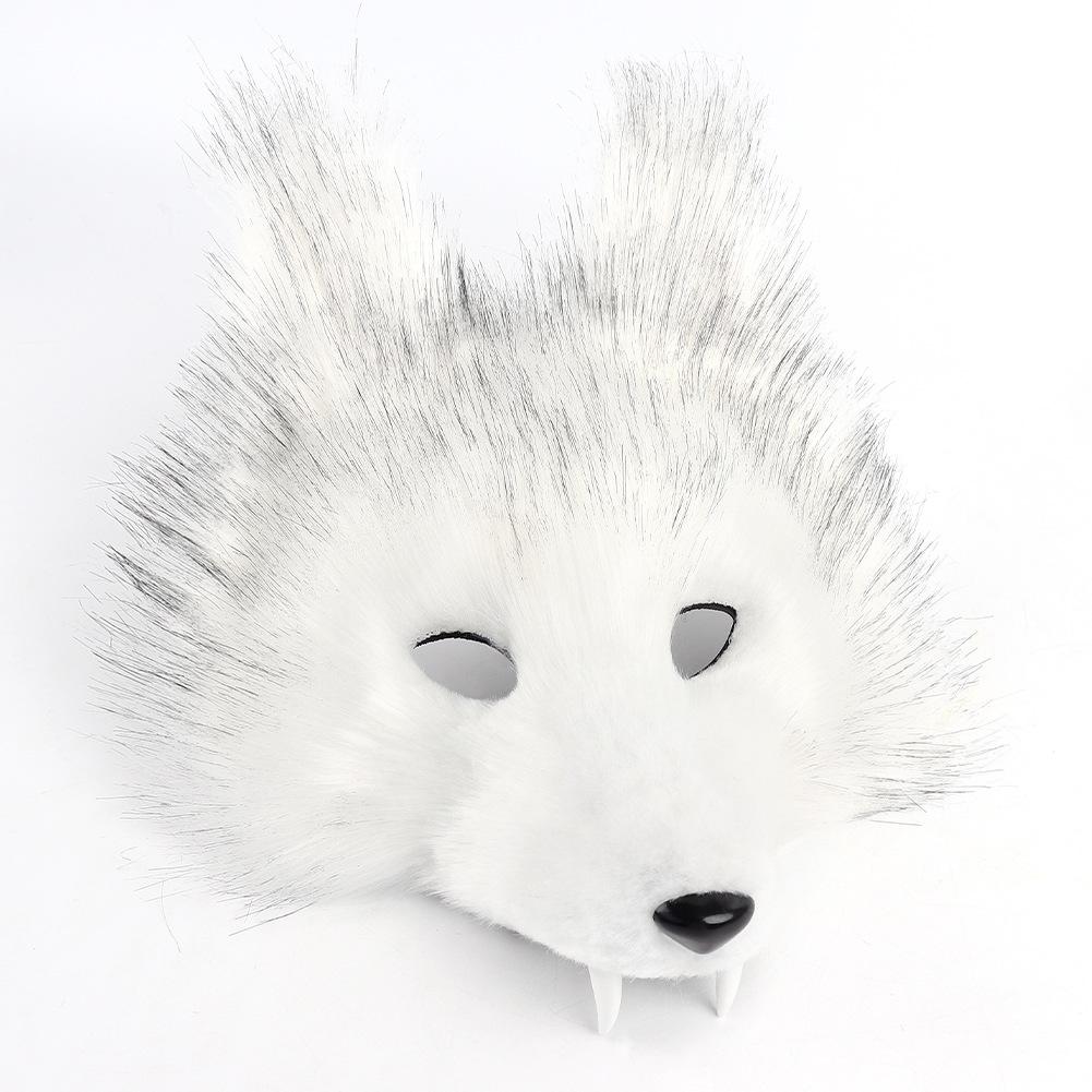Fox Wolf Mask And Tail Set For Girls Halloween Cat Mask Tail Cosplay Fox Mask Wolf Tail Costumes Accessories For Party