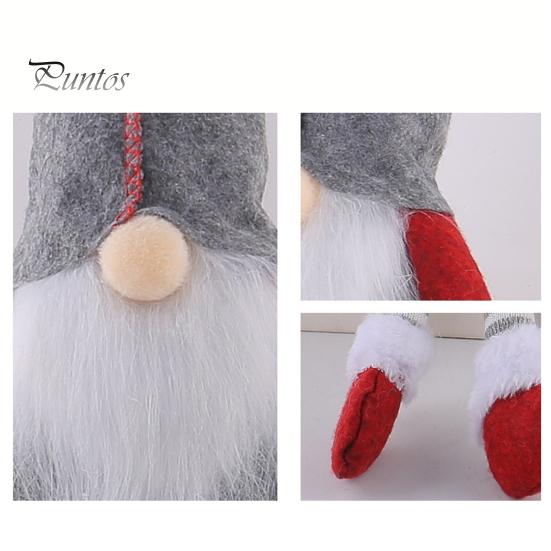 Long-legged Plush Gnome Christmas Doll Decoration, Long Leg Soft Swedish Figurine, Window Decoration Holiday Stuffed Elf Dwarf Ornament for