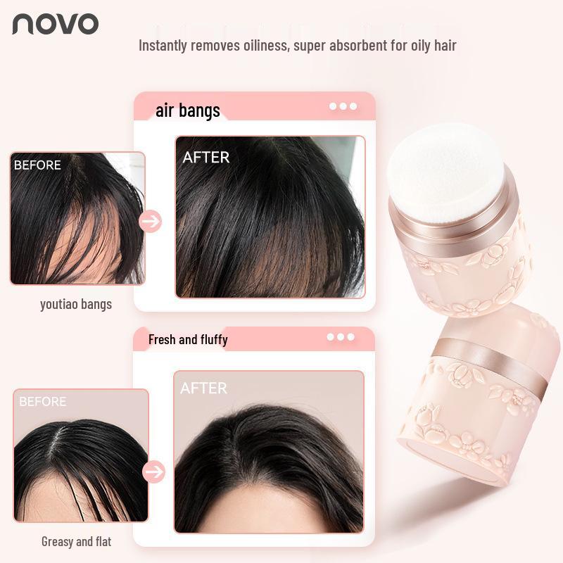 NOVO Flower Series Feather-light Volumizing Powder for Fluffy, Oil-Controlled, Bronzed Bangs
