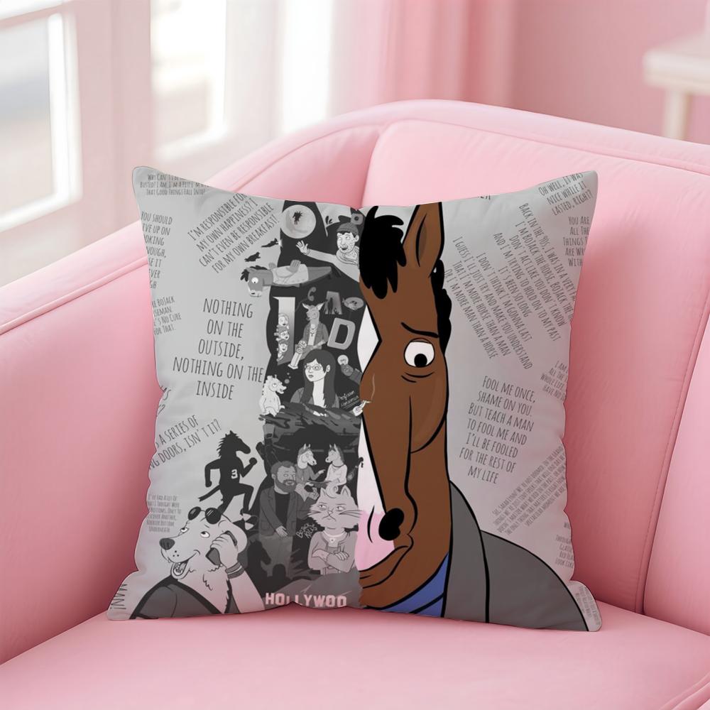 B-Bojack Horseman Cushion Cover Comfortable Reversible Pillow Cover Ideal For Car Sofa Bedroom & Beyond