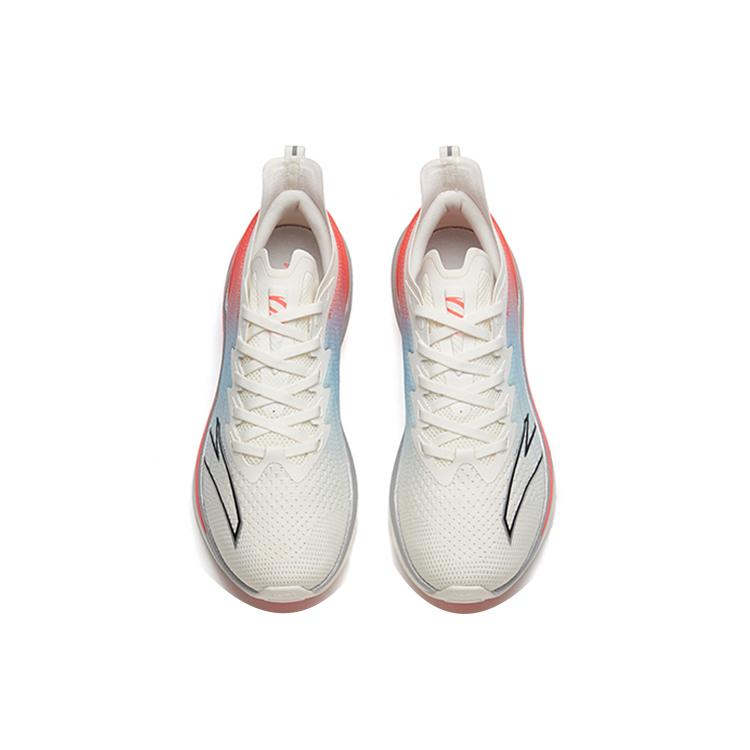 ANTA MACH 1.0 Running Shoes Women's Low top Ivory White/Light Azure/Neon Red 122215566-1
