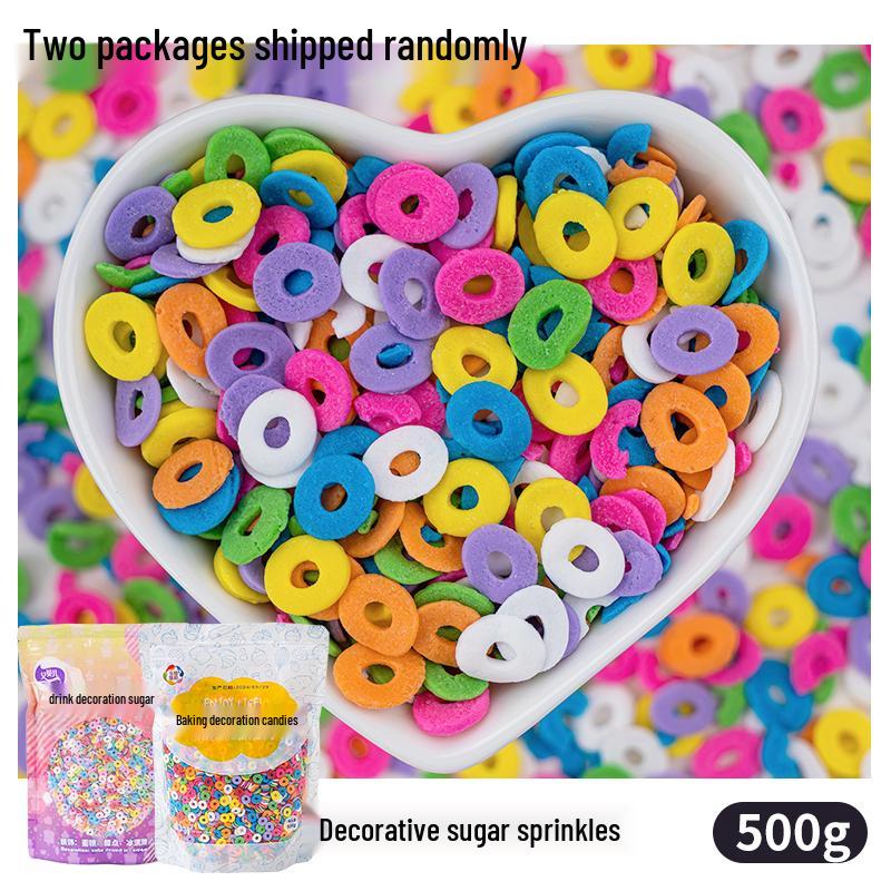 Bunte Zuckerformen: Herzen & Kurven zum Dekorieren von Kuchen, Desserts & Donuts