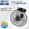 KODEN Industrial Fan, Factory Fan, Commercial Fan, Mini 25cm Wall-Mounted, Space-Saving, Black, 360° Round Movement Airflow (Up, Down, Left, Right), A