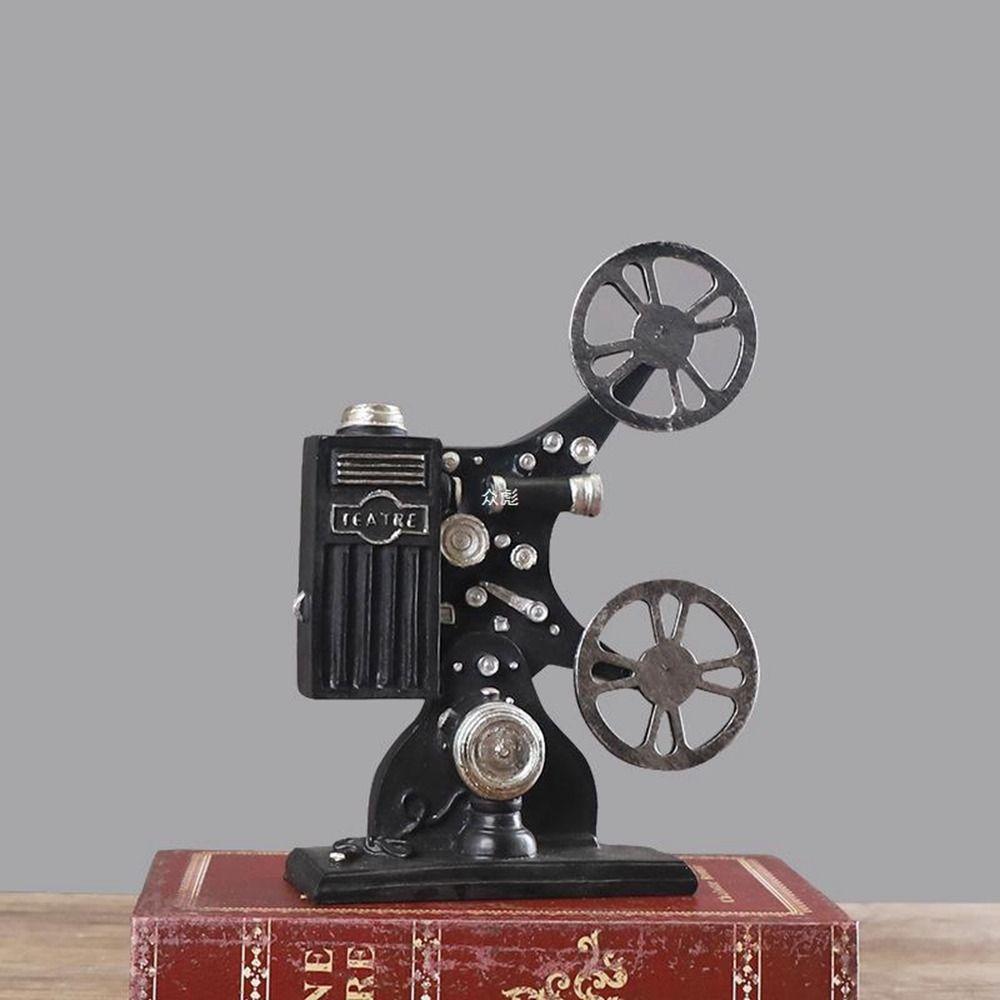 Handmade Cinema Projector Ornaments Resin Craft Projector Model Bedroom