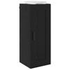 Wall Mounted Cabinet Black Oak Effect 34.5 x 34 x 90 cm