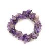 Creative Multi-Color Handmade Curved Needle Natural Irregular Crystal Gravel Elastic Bracelet Bracelet B93