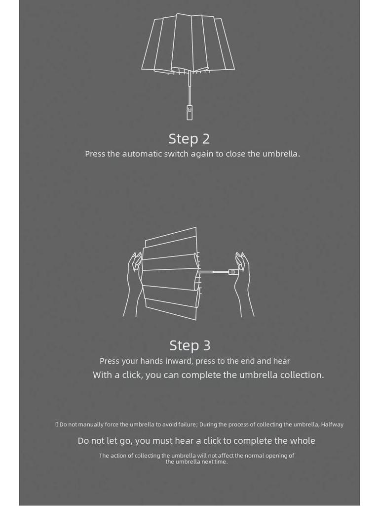 Automatic Three-Fold Houndstooth Umbrella with UV Protection