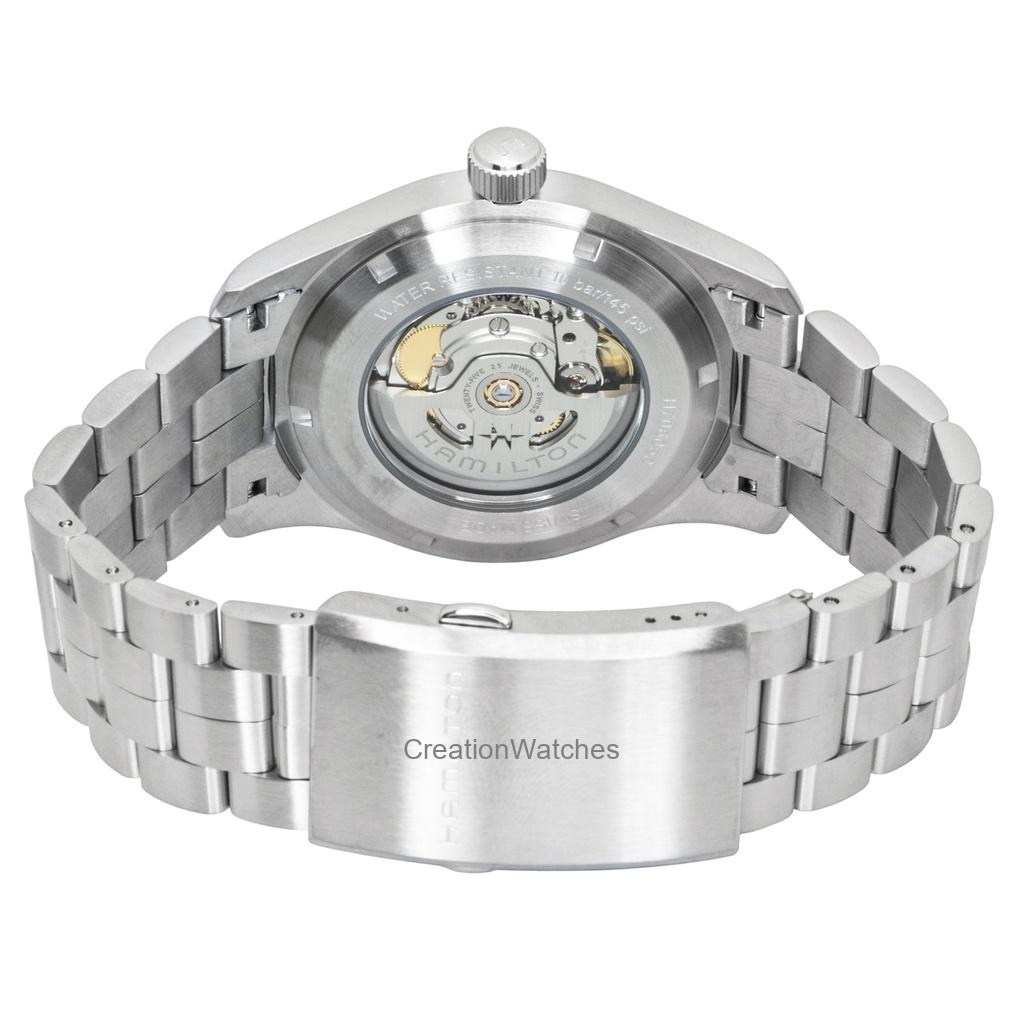 Hamilton Khaki Stainless Steel Blue Dial Automatic H70605140 100M Men's Watch