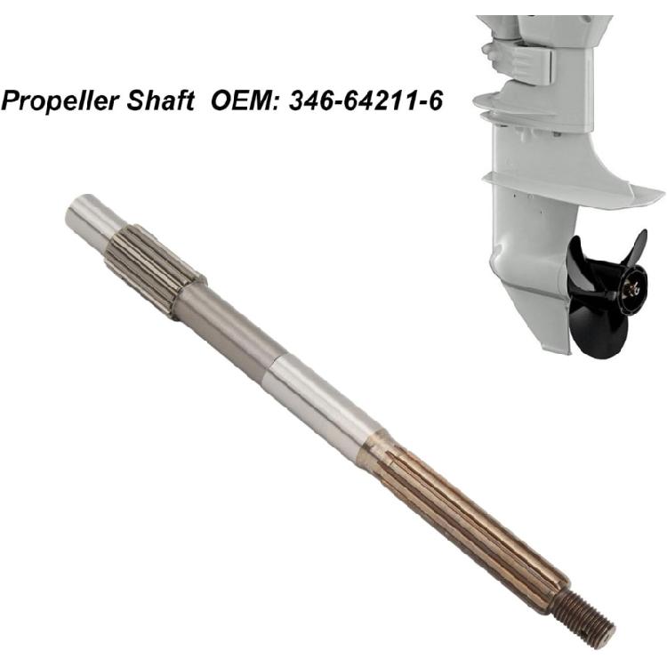 High Efficiency Boat Outboard Marine Propeller Drive Shaft for 25HP 30HP Series 2/4 Strokes Motors Stability 346-64211-6