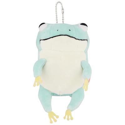 Shinada Global Mochi Series Mochikaeru Light Blue (Mini) 7 X 5 X 14cm Plush Frog Animal MOKR-0088LB