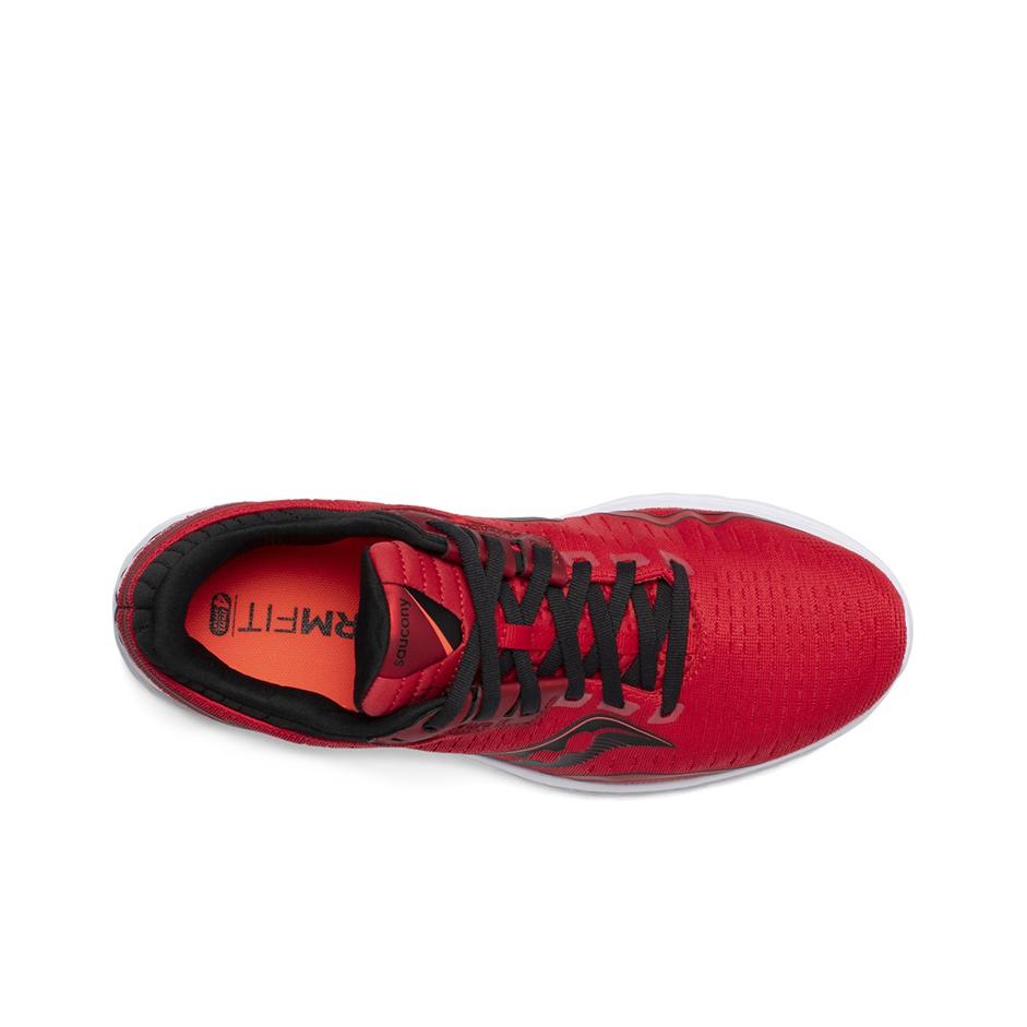 SAUCONY Kinvara 11 Cushioning Low Top Running Shoes Men Sneaker Red Black S20551-30