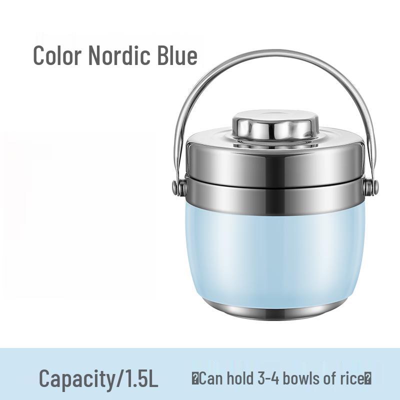 Sweet & Elegant Portable Double-Layer Insulated Lunch Box