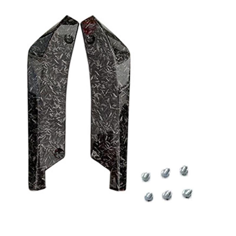 2pcs Rear Bumper Strip Lip Spoiler Diffuser Splitter Scratch Protector Winglets Rear Lip Wrap Angle Splitters Universal