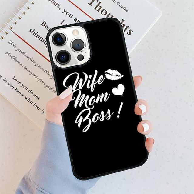 Wife Mom Boss Phone Case For iPhone 17 Air 16 Pro Max 15 14 Plus 12 13 Soft Bumper Shell Cover Coque