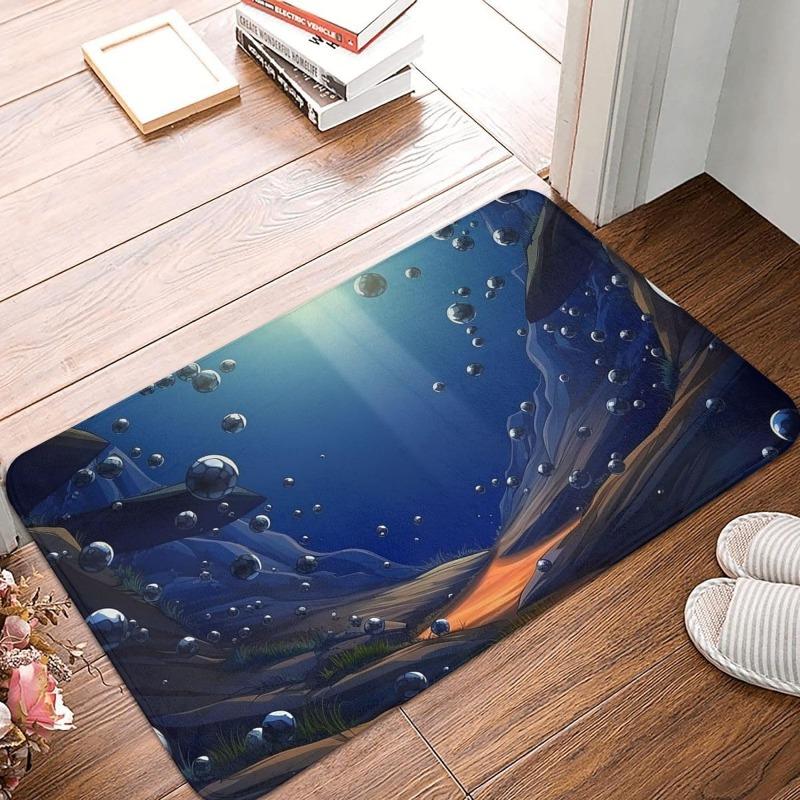 Outdoor Door Mat Front Door Mats Anime Owl Anti-Slip Durable Flannel For Entrance Welcome Indoor For Home For High Traffic Areas